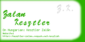 zalan kesztler business card